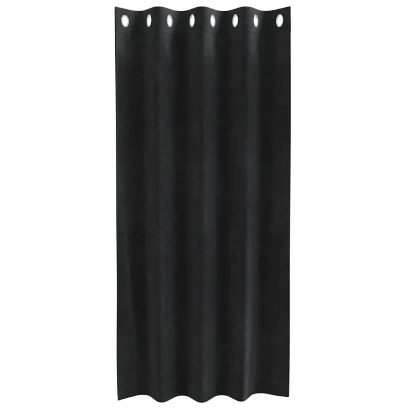 Užtemdymo užuolaidos 2 pcs Juoda 140 x 175 cm Aksomas