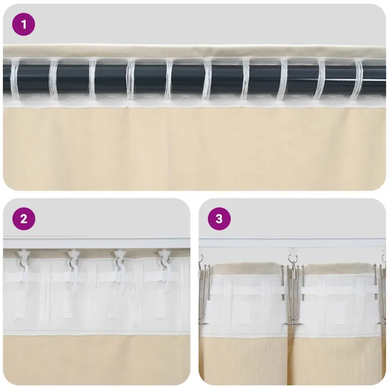Užtemdymo užuolaidos 2 pcs Juoda 140 x 140 cm Aksomas