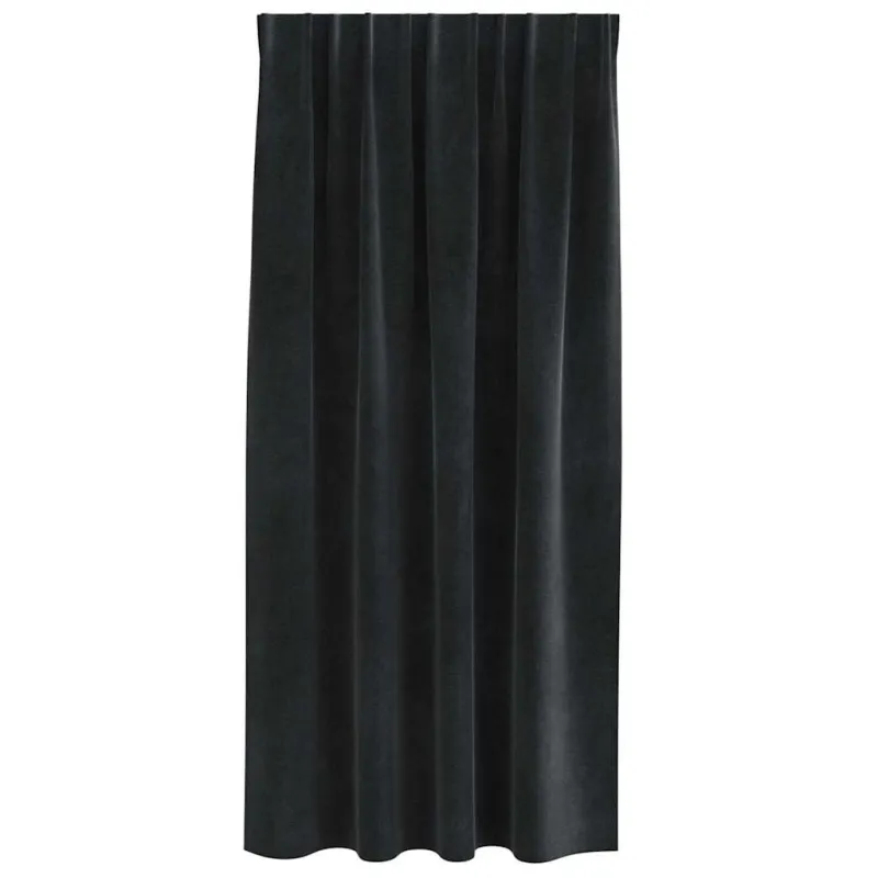 Užtemdymo užuolaidos 2 pcs Juoda 140 x 175 cm Aksomas