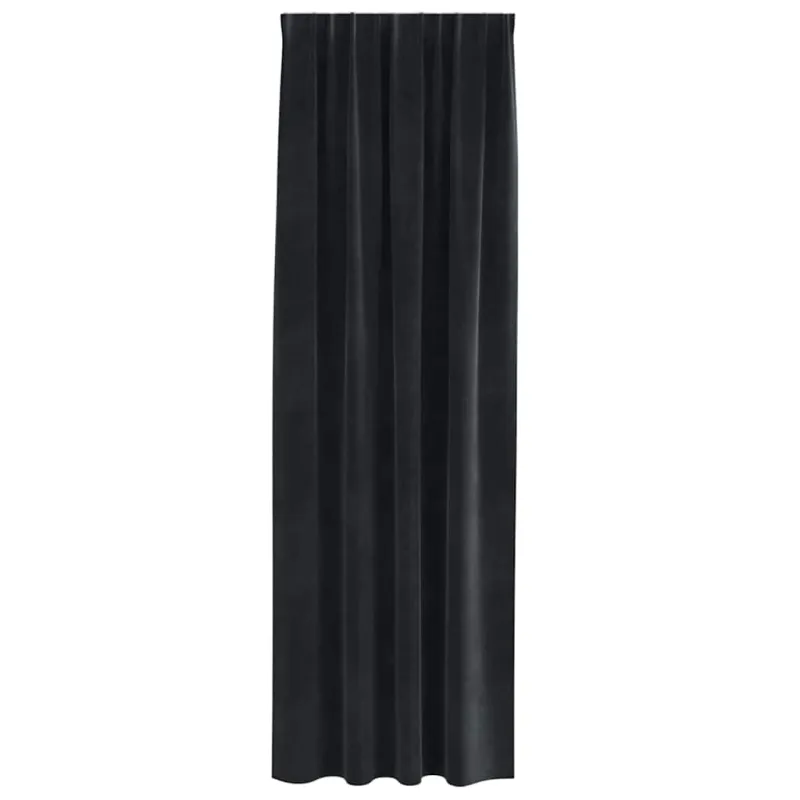 Užtemdymo užuolaidos 2 pcs Juoda 140 x 260 cm Aksomas