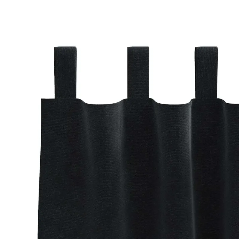 Užtemdymo užuolaidos 2 pcs Juoda 140 x 175 cm Aksomas