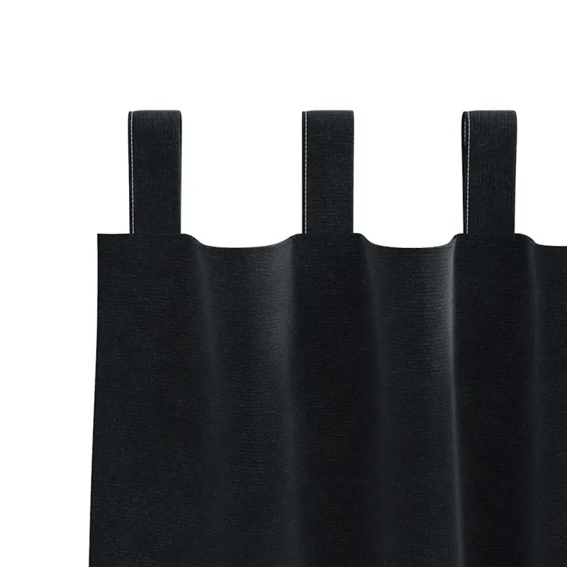 Užtemdymo užuolaidos 2 pcs Juoda 140 x 260 cm Aksomas