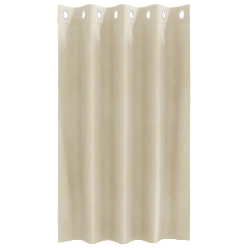 Užtemdymo užuolaidos 2 pcs Kreminė 140 x 140 cm Aksomas