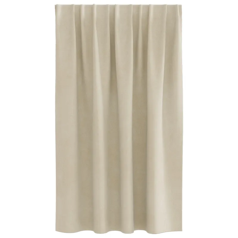 Užtemdymo užuolaidos 2 pcs Kreminė 140 x 140 cm Aksomas