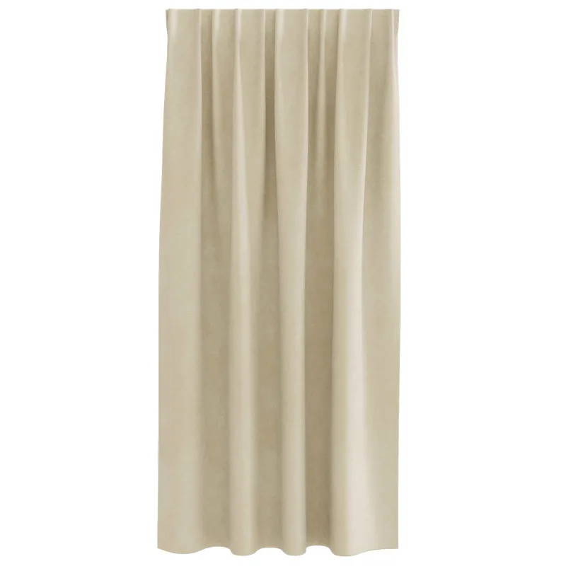 Užtemdymo užuolaidos 2 pcs Kreminė 140 x 175 cm Aksomas