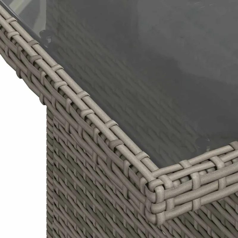 Sodo komplekti 9 osaa, pehmusteet, polyrattana / akaasia