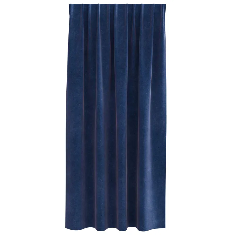 Užtemdymo užuolaidos 2 pcs Tamsiai mėlyna 140 x 175 cm Aksomas