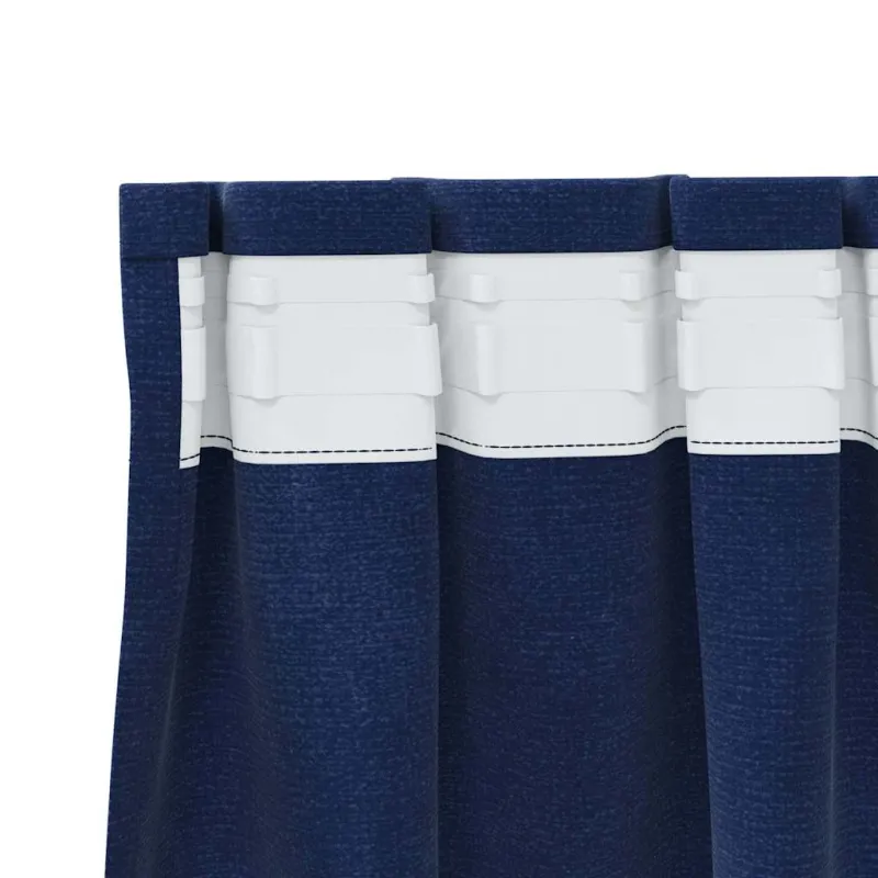 Užtemdymo užuolaidos 2 pcs Tamsiai mėlyna 140 x 245 cm Aksomas