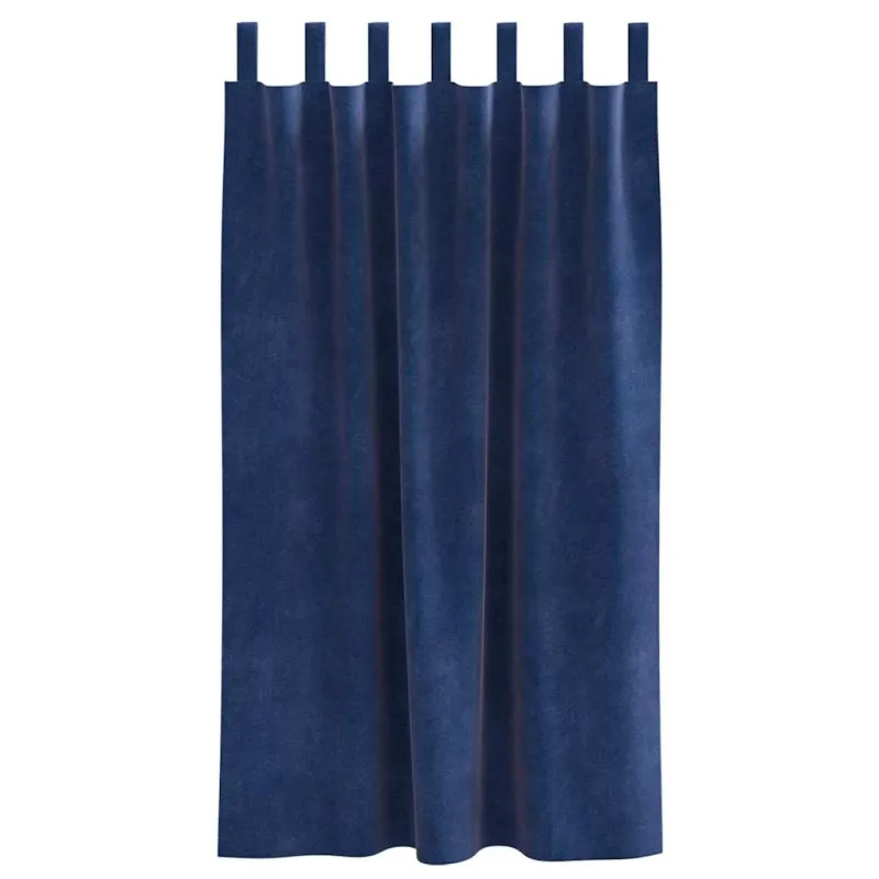 Užtemdymo užuolaidos 2 pcs Tamsiai mėlyna 140 x 175 cm Aksomas