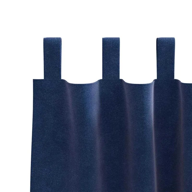 Užtemdymo užuolaidos 2 pcs Tamsiai mėlyna 140 x 260 cm Aksomas