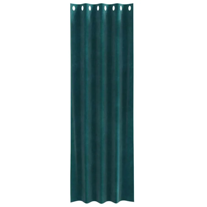 Užtemdymo užuolaidos 2 pcs Tamsiai žalia 140 x 260 cm Aksomas