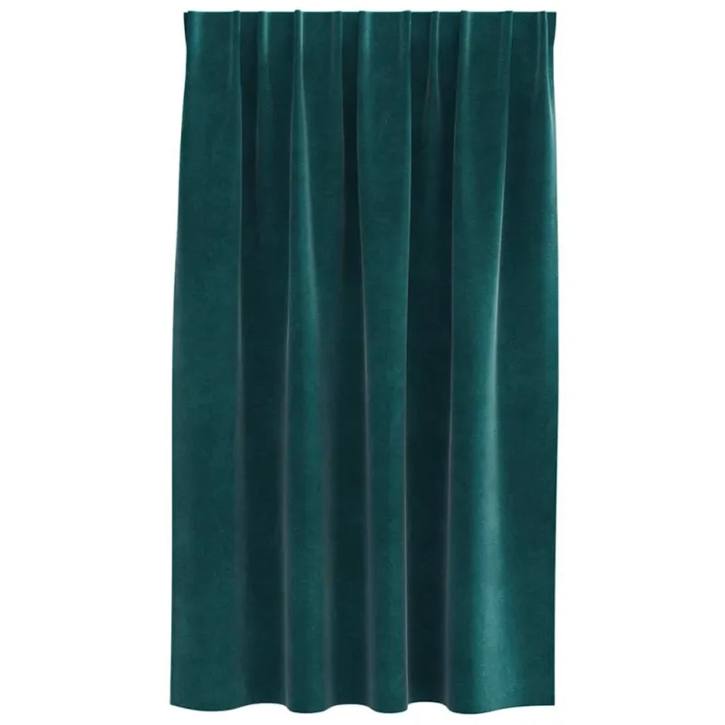 Užtemdymo užuolaidos 2 pcs Tamsiai žalia 140 x 140 cm Aksomas