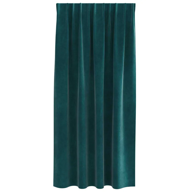 Užtemdymo užuolaidos 2 pcs Tamsiai žalia 140 x 175 cm Aksomas