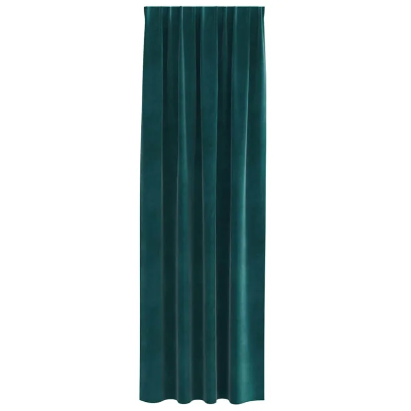 Užtemdymo užuolaidos 2 pcs Tamsiai žalia 140 x 225 cm Aksomas