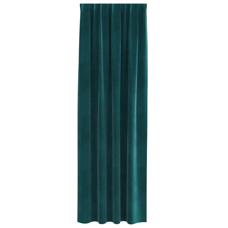 Užtemdymo užuolaidos 2 pcs Tamsiai žalia 140 x 260 cm Aksomas