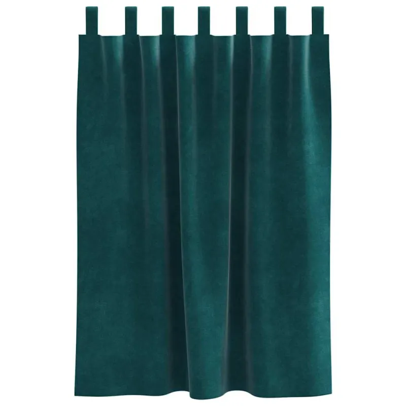 Užtemdymo užuolaidos 2 pcs Tamsiai žalia 140 x 140 cm Aksomas