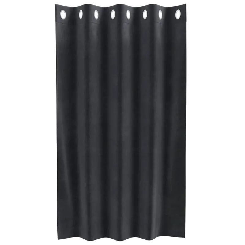 Užtemdymo užuolaidos 2 pcs Tamsiai pilka 140 x 140 cm Aksomas