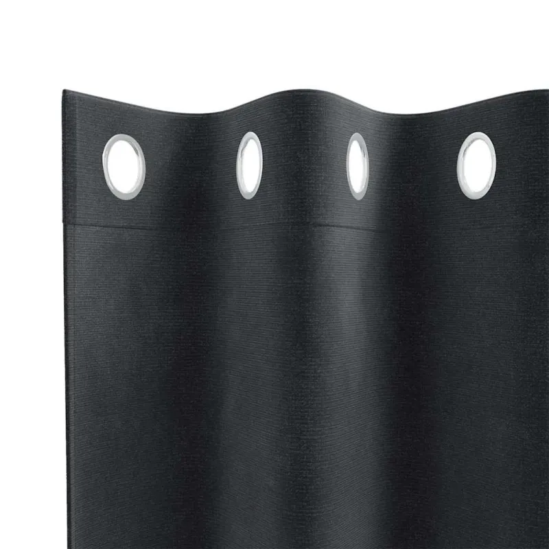 Užtemdymo užuolaidos 2 pcs Tamsiai pilka 140 x 175 cm Aksomas
