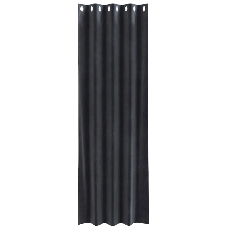 Užtemdymo užuolaidos 2 pcs Tamsiai pilka 140 x 245 cm Aksomas