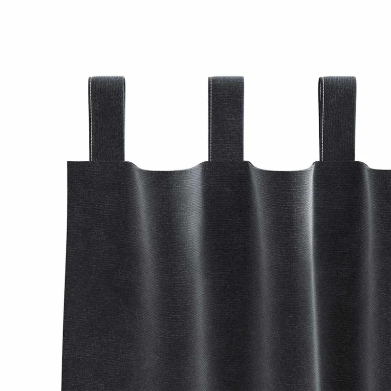 Užtemdymo užuolaidos 2 pcs Tamsiai pilka 140 x 245 cm Aksomas