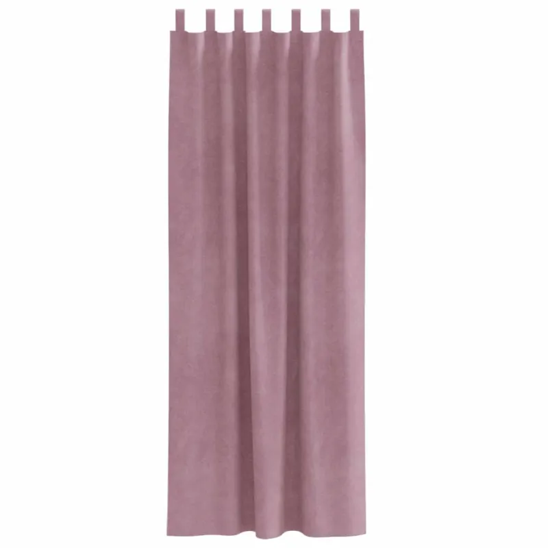 Užtemdymo užuolaidos 2 pcs Tamsiai rožinė 140 x 260 cm Aksomas