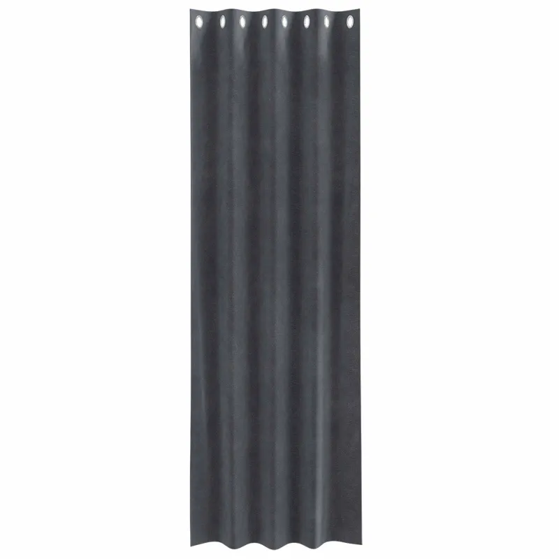Užtemdymo užuolaidos 2 pcs Šviesiai pilka 140 x 225 cm Aksomas