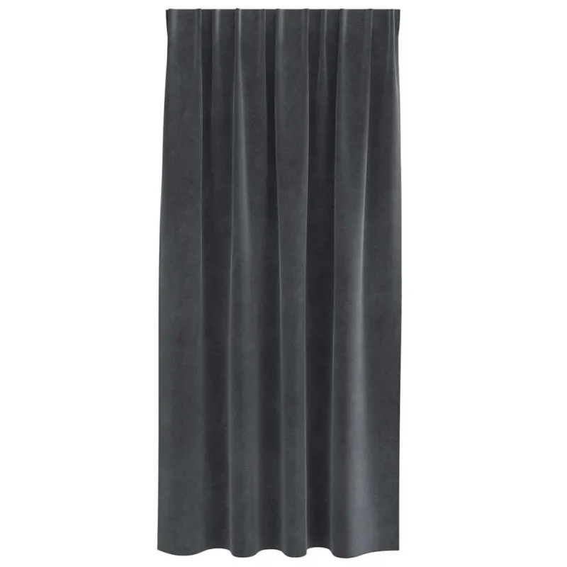 Užtemdymo užuolaidos 2 pcs Šviesiai pilka 140 x 175 cm Aksomas