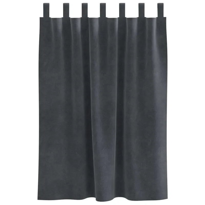 Užtemdymo užuolaidos 2 pcs Šviesiai pilka 140 x 140 cm Aksomas