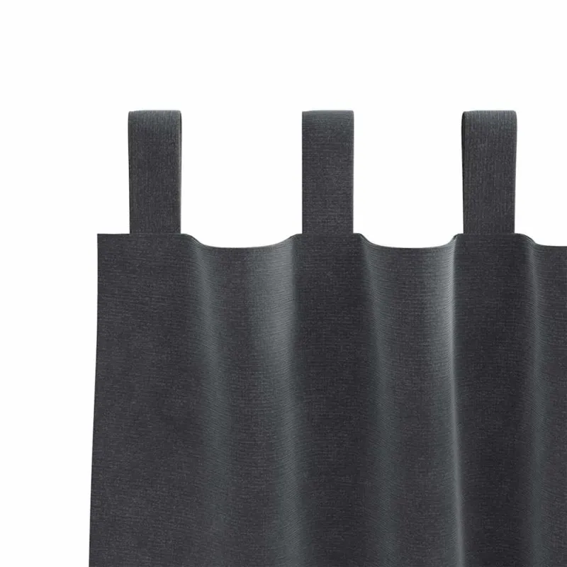 Užtemdymo užuolaidos 2 pcs Šviesiai pilka 140 x 225 cm Aksomas