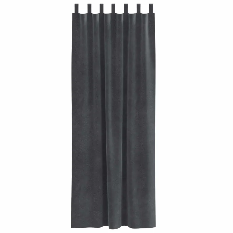 Užtemdymo užuolaidos 2 pcs Šviesiai pilka 140 x 260 cm Aksomas