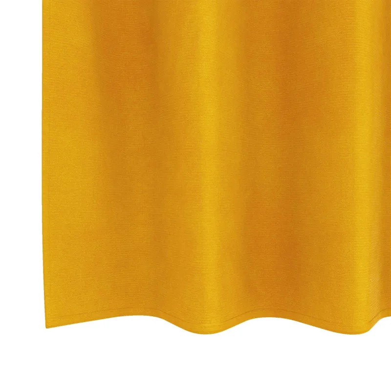 Užtemdymo užuolaidos 2 pcs Garučių geltona 140 x 225 cm Aksomas