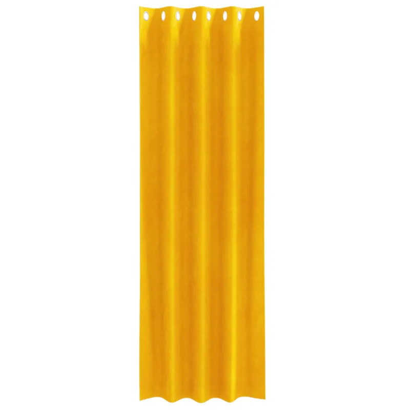 Užtemdymo užuolaidos 2 pcs Garučių geltona 140 x 260 cm Aksomas