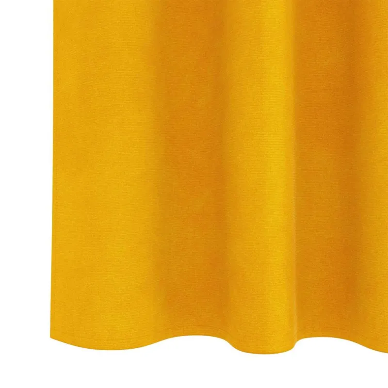Užtemdymo užuolaidos 2 pcs Garučių geltona 140 x 225 cm Aksomas