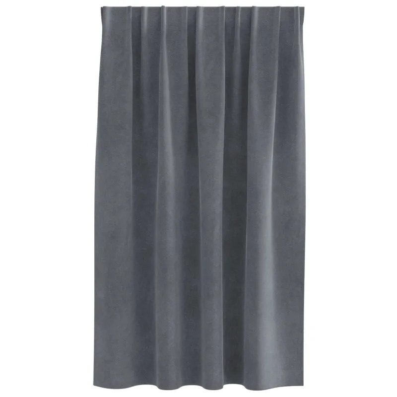 Užtemdymo užuolaidos 2 pcs Šviesiai pilka 140 x 140 cm Aksomas