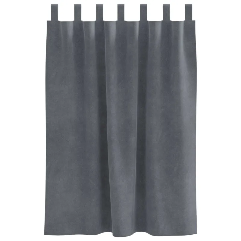 Užtemdymo užuolaidos 2 pcs Šviesiai pilka 140 x 140 cm Aksomas