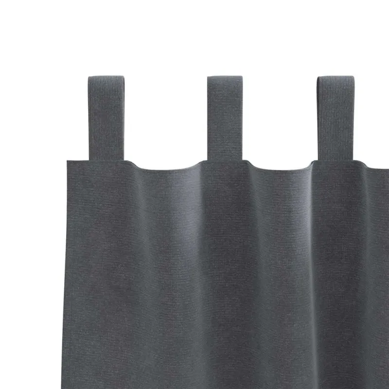 Užtemdymo užuolaidos 2 pcs Šviesiai pilka 140 x 245 cm Aksomas