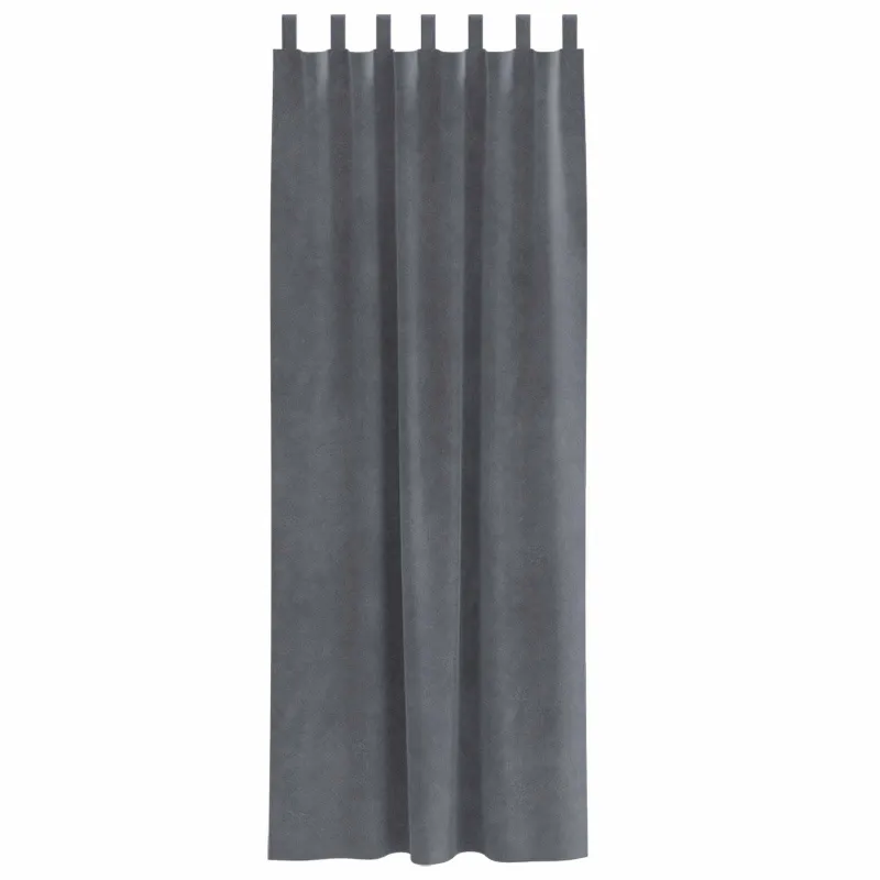 Užtemdymo užuolaidos 2 pcs Šviesiai pilka 140 x 260 cm Aksomas