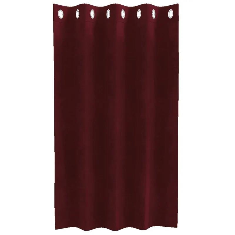 Užtemdymo užuolaidos 2 pcs Vyno raudona 140 x 140 cm Aksomas