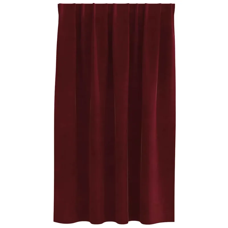 Užtemdymo užuolaidos 2 pcs Vyno raudona 140 x 140 cm Aksomas
