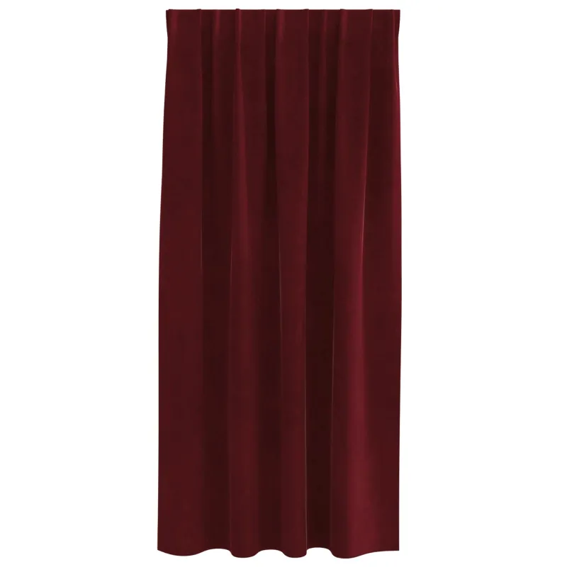 Užtemdymo užuolaidos 2 pcs Vyno raudona 140 x 175 cm Aksomas