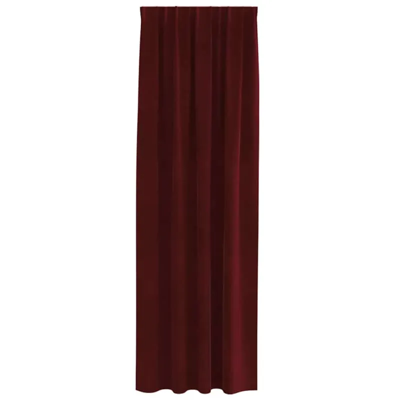 Užtemdymo užuolaidos 2 pcs Vyno raudona 140 x 225 cm Aksomas