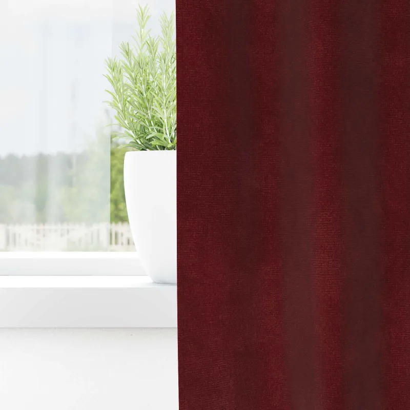 Užtemdymo užuolaidos 2 pcs Vyno raudona 140 x 175 cm Aksomas
