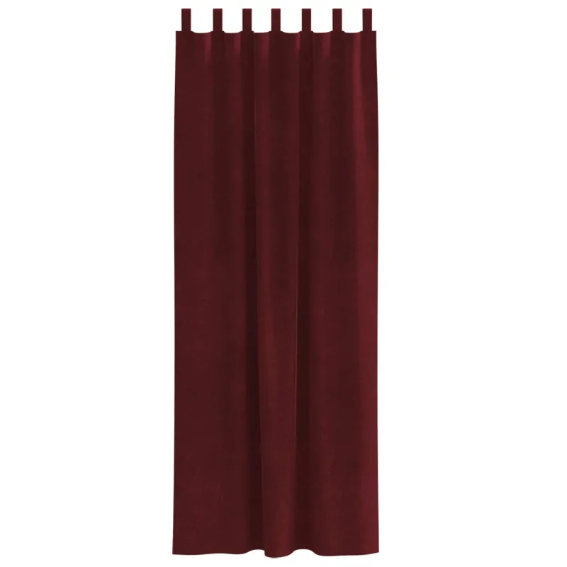 Užtemdymo užuolaidos 2 pcs Vyno raudona 140 x 225 cm Aksomas