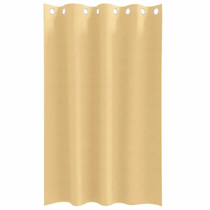 Užuolaidos su žiedais, blokuojančios šviesą 2 pcs Smėlio