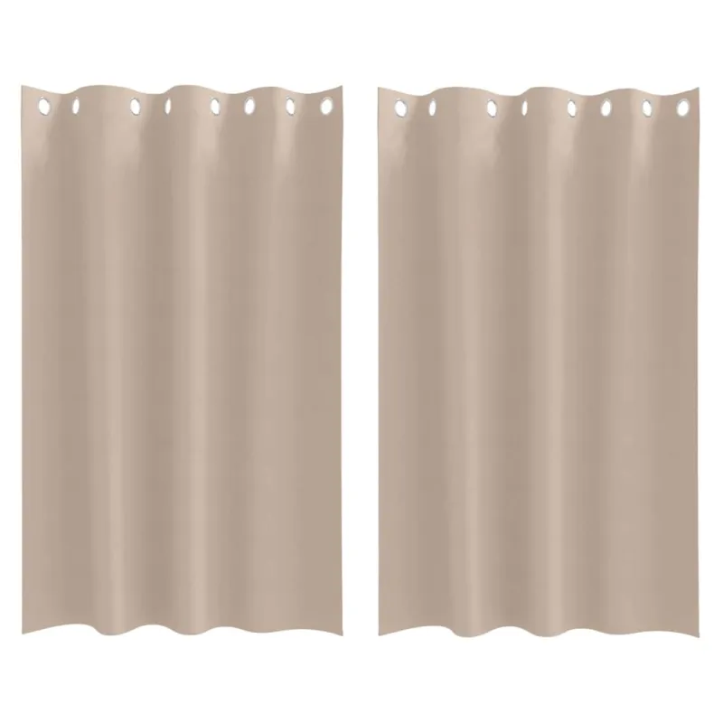 Užuolaidos su žiedais, blokuojančios šviesą 2 pcs Taupe