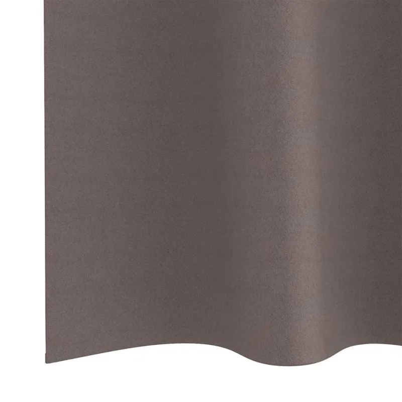 Užuolaidos su žiedais, blokuojančios šviesą 2 pcs Tamsiai rudas
