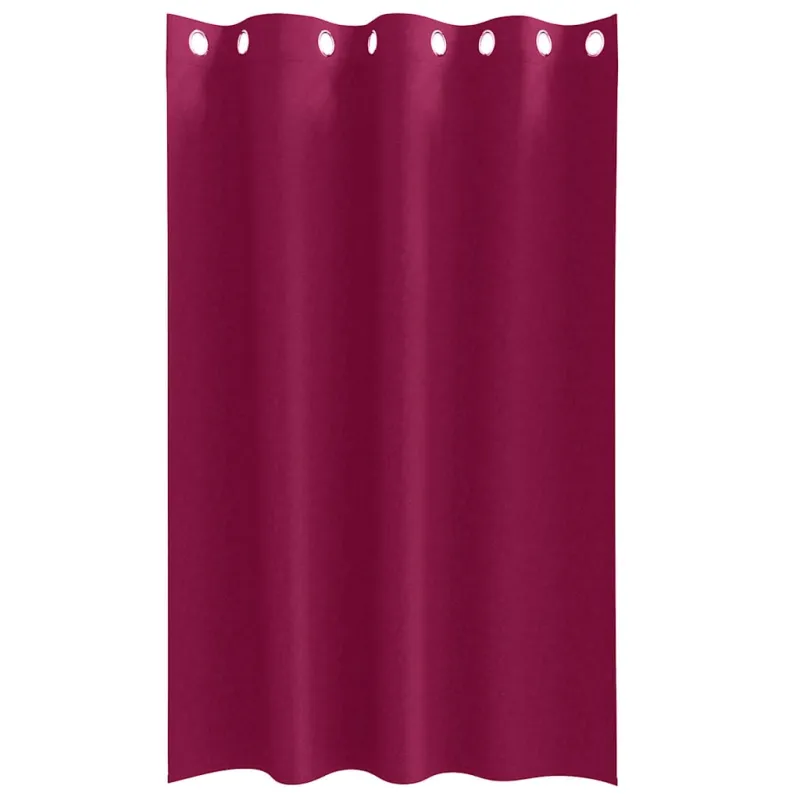 Užuolaidos su žiedais, blokuojančios šviesą 2 pcs Vyno raudona