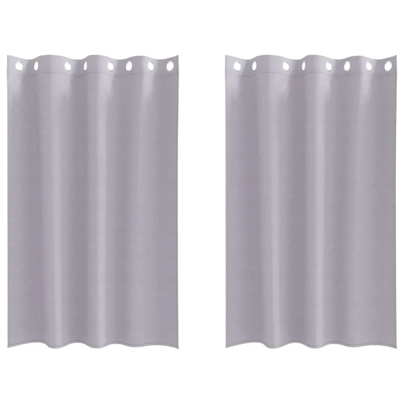 Užuolaidos su žiedais, blokuojančios šviesą 2 pcs Metalo pilka