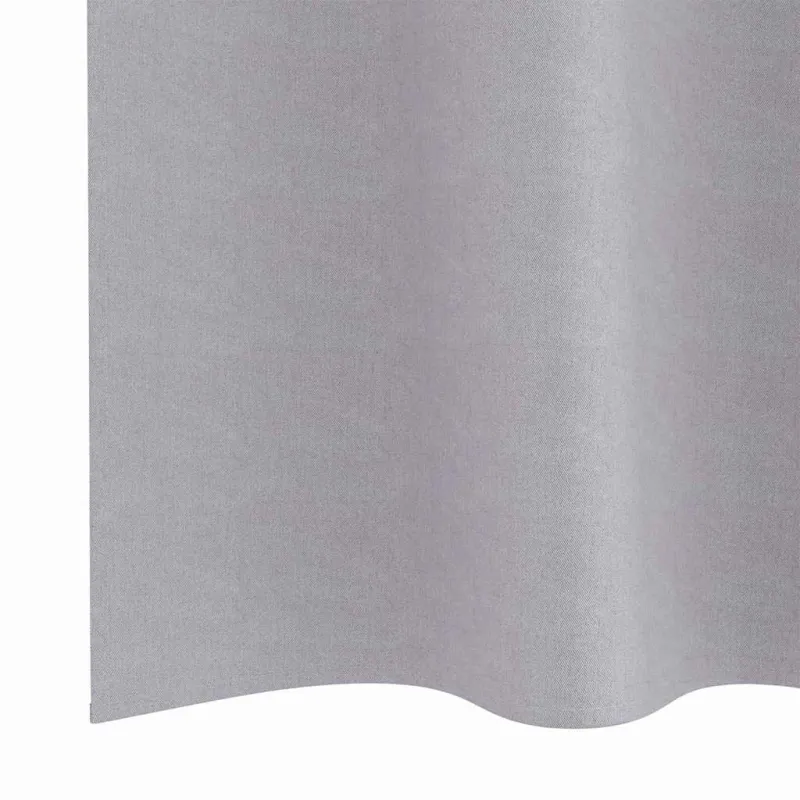 Užuolaidos su žiedais, blokuojančios šviesą 2 pcs Metalo pilka