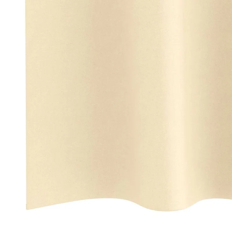 Užuolaidos su žiedais, blokuojančios šviesą 2 pcs Kreminė